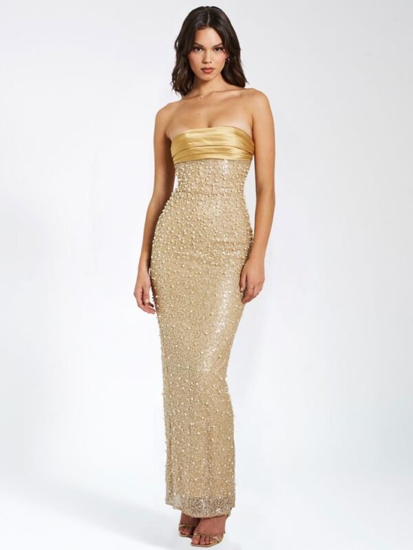 GOLD LONG DRESS