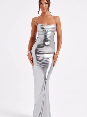 SILVER MAXI DRESS